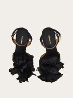 Ferragamo Flower embellished high heel sandal - Image 5